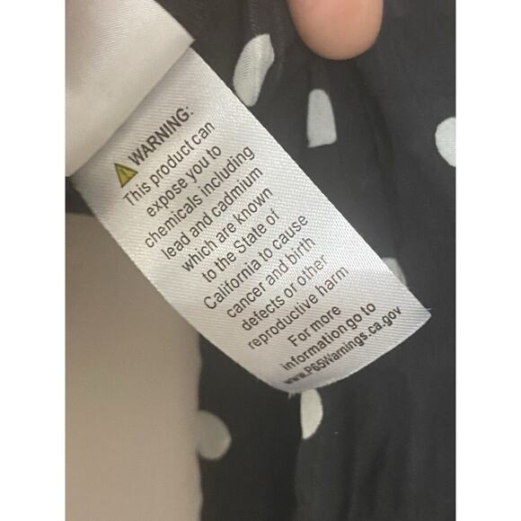 Kaylee Collection Black Polkadot Off Shoulder Long Sleeves Tube Top Tie Front S - Picture 6 of 10